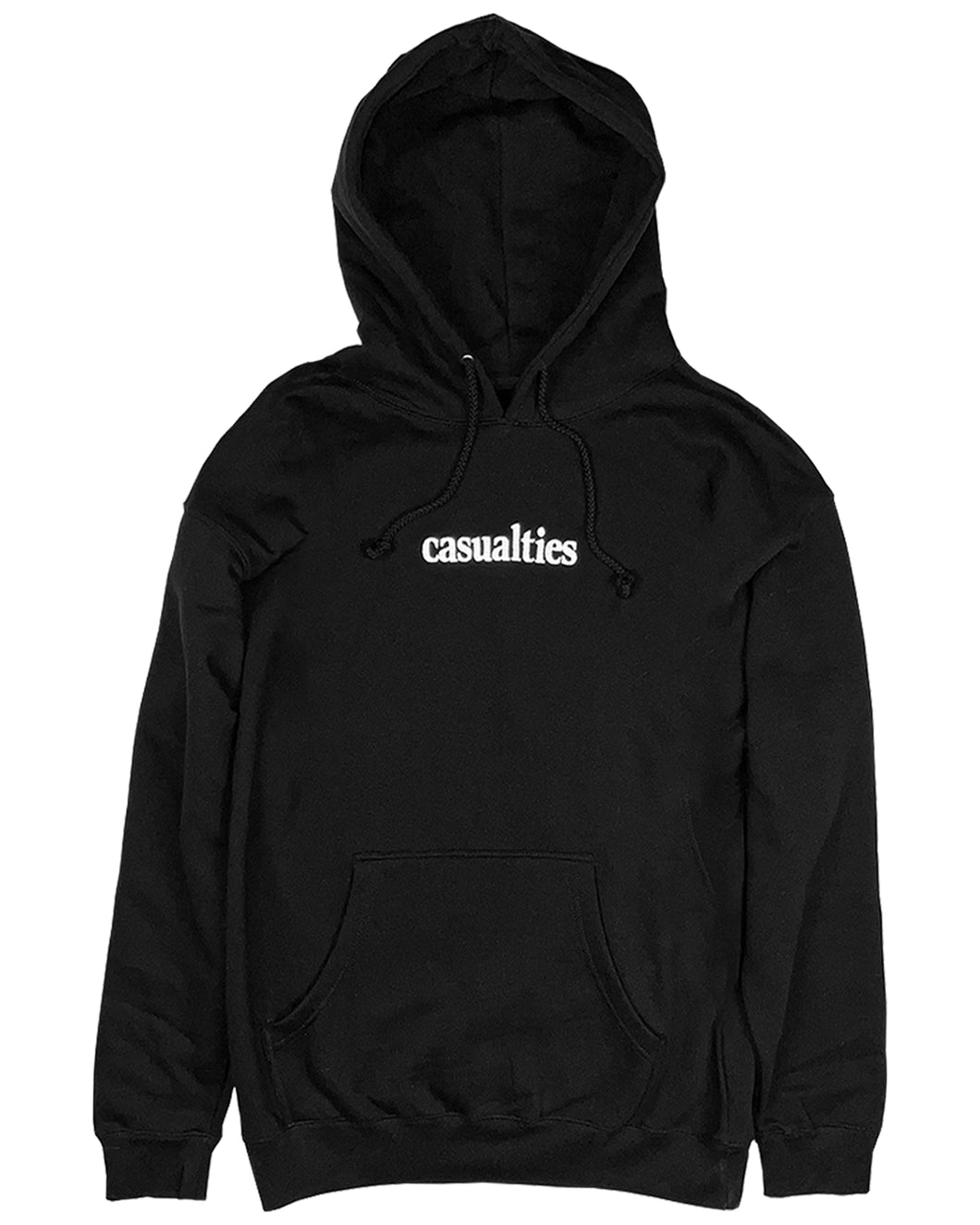 3M REFLECTIVE EMBROIDERED HOODIE (BLACK)